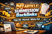 do article submission backlinks