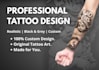 design custom tattoo designs in a unique artistic style
