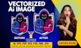 vectorize logo fix ai images prepare print ready designs