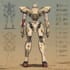draw mecha and robot reference sheet in anime style