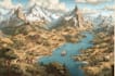 design your high quality detailed fantasy game map