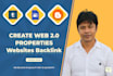 create web 20 properties backlinks