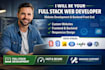 full stack web developer, website development, backend front end developer