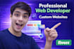 build custum website, business website development as a full stack web developer