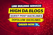 do link building with guest post backlinks on high da blogs