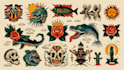 create awesome old school tattoo style design