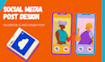 create modern facebook and instagram post designs