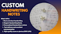 write your custom projects with beautiful handwriting
