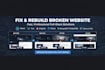 fix and rebuild broken website frontend and backend
