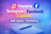 write engaging instagram and facebook captions in bulk