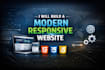 design and develop a modern responsive website