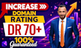 increase ahrefs dr 70 plus