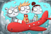 draw cute children comic cartoon in this style