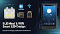 design ble mesh and wifi smart led lighting with touchscreen controller