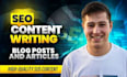 write SEO optimized bulk articles and blog posts for your website