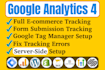 set up google analytics 4, ga4 ecommerce conversion, server side tracking by GTM
