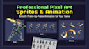 create pixel art character sprites and animations for your game