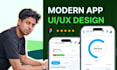 design modern app UX UI using figma