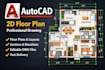 do professional autocad 2d drawings and drafting