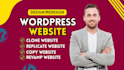redesign copy clone website replicate and design wordpress website