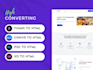 convert PSD to HTML, figma to HTML, xd, pdf, canva to html bootstrap, tailwind