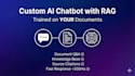 a custom ai chatbot with rag using your documents and data