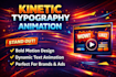 high impact kinetic typography for your brand