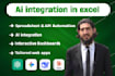automate excel, google sheets, macro, vba, apps script, python, ai