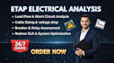simulate electrical short circuits and flash analysis using etap