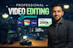 professional youtube video editing, promos, ads, vlogs