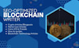 write SEO articles on blockchain, cryptocurrency, nft, web3,