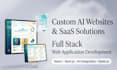 do custom ai website development as full stack developer, front end developer