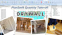 do building framing, flooring for drywall material takeoff, drywall estimation