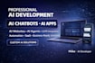 develop ai chatbot mobile app, ai website and ai agent development llm