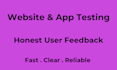 test your app and give detailed feedback