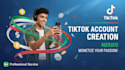 create a warmed up tiktok mexico account ready to sell and promote products