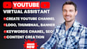 create and set up youtube channel, create video content