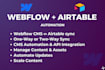 sync webflow cms with airtable using automation