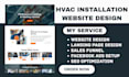 build hvac website air conditional website