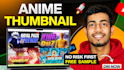 design anime and gaming youtube thumbnails
