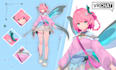 3d character model vrchat, 3d vtuber, 3d rigging in vroid and blender