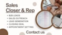 be online sales closer sales representative business leads generation