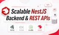 design a scalable backend and rest apis using nestjs
