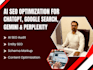 ai SEO, GEO, aeo expert, chatgpt ranking,  ai search optimization
