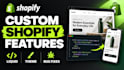 add custom shopify features fast, shopify app configuration, section development