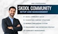 skool online community, skool community manager skool community promotion setup