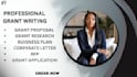 do grant research, application management, grant proposal writing,business plan