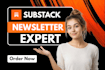 rock your substack newsletter and promote substack page substack subscribers