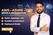 build and manage cloud infrastructure on AWS, azure or gcp