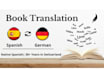 professional book translation spanish and german